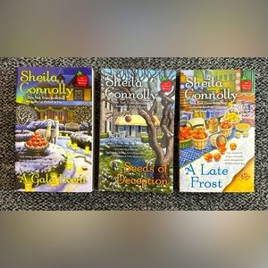EUC ‘ORCHARD MYSTERY’ SERIES by SHEILA CONNOLLY BOOKS (9-11)